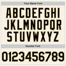 Laden Sie das Bild in den Galerie-Viewer, Custom Cream Black-Old Gold Authentic Sleeveless Baseball Jersey