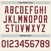 Charger l'image dans la galerie, Custom Cream Burgundy Authentic Sleeveless Baseball Jersey