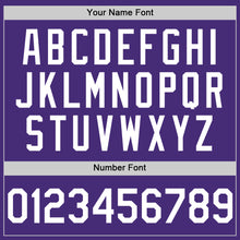 Charger l'image dans la galerie, Custom Purple White Authentic Sleeveless Baseball Jersey