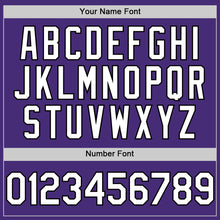 Charger l'image dans la galerie, Custom Purple White-Black Authentic Sleeveless Baseball Jersey