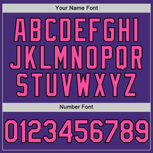 Charger l'image dans la galerie, Custom Purple Pink-Black Authentic Sleeveless Baseball Jersey