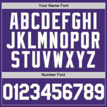 Charger l'image dans la galerie, Custom Purple White-Gray Authentic Sleeveless Baseball Jersey