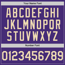 Laden Sie das Bild in den Galerie-Viewer, Custom Purple Cream Authentic Sleeveless Baseball Jersey