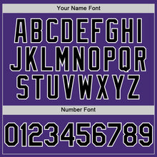 Charger l'image dans la galerie, Custom Purple Black-Gray Authentic Sleeveless Baseball Jersey