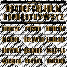 Load image into Gallery viewer, Custom White Black-Old Gold Sublimation Soccer Uniform Jersey