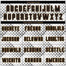 Load image into Gallery viewer, Custom White Black-Old Gold Sublimation Soccer Uniform Jersey