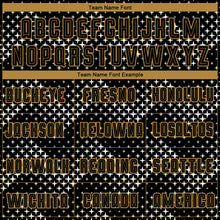 Laden Sie das Bild in den Galerie-Viewer, Custom Black Black-Old Gold Sublimation Soccer Uniform Jersey