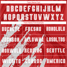 Load image into Gallery viewer, Custom Red White Sublimation Soccer Uniform Jersey