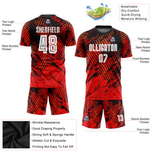 Laden Sie das Bild in den Galerie-Viewer, Custom Red White-Black Sublimation Soccer Uniform Jersey
