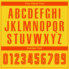 Загрузить изображение в средство просмотра галереи, Custom Gold Orange Sublimation Fade Fashion Soccer Uniform Jersey