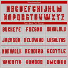 Загрузить изображение в средство просмотра галереи, Custom Gray Red Sublimation Fade Fashion Soccer Uniform Jersey