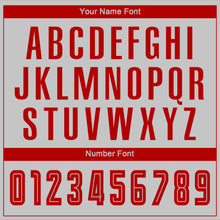 Загрузить изображение в средство просмотра галереи, Custom Gray Red Sublimation Fade Fashion Soccer Uniform Jersey