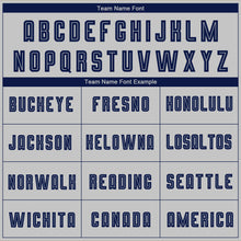 Charger l'image dans la galerie, Custom Gray Navy Sublimation Fade Fashion Soccer Uniform Jersey