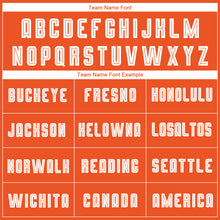 Загрузить изображение в средство просмотра галереи, Custom Orange White-Navy Sublimation Fade Fashion Soccer Uniform Jersey