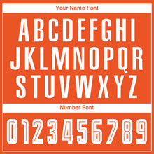 Загрузить изображение в средство просмотра галереи, Custom Orange White-Navy Sublimation Fade Fashion Soccer Uniform Jersey