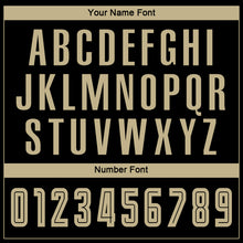 Laden Sie das Bild in den Galerie-Viewer, Custom Black Vegas Gold-Camo Sublimation Soccer Uniform Jersey