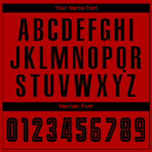 Загрузить изображение в средство просмотра галереи, Custom Red Black Sublimation Soccer Uniform Jersey