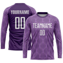 Загрузить изображение в средство просмотра галереи, Custom Purple White Sublimation Soccer Uniform Jersey