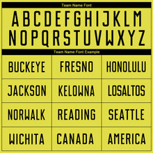 Load image into Gallery viewer, Custom Gold Black Sublimation Soccer Uniform Jersey