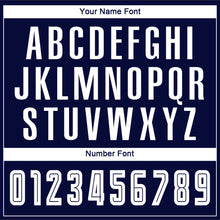 Загрузить изображение в средство просмотра галереи, Custom Red White-Navy Sublimation Fade Fashion Soccer Uniform Jersey