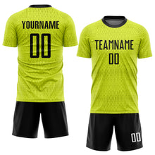 Load image into Gallery viewer, Custom Gold Black-White Sublimation Soccer Uniform Jersey