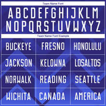 Charger l'image dans la galerie, Custom Dark Purple White Royal-Navy Sublimation Soccer Uniform Jersey