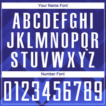 Charger l'image dans la galerie, Custom Dark Purple White Royal-Navy Sublimation Soccer Uniform Jersey