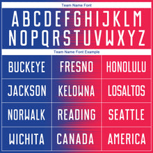 Загрузить изображение в средство просмотра галереи, Custom Red White-Royal Sublimation Soccer Uniform Jersey