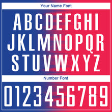 Загрузить изображение в средство просмотра галереи, Custom Red White-Royal Sublimation Soccer Uniform Jersey