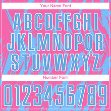 Charger l'image dans la galerie, Custom Pink Light Blue-White Sublimation Soccer Uniform Jersey