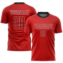 Charger l'image dans la galerie, Custom Red Red-Black Sublimation Soccer Uniform Jersey