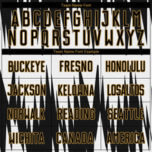 Load image into Gallery viewer, Custom White Black-Old Gold Sublimation Soccer Uniform Jersey