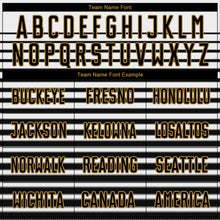 Load image into Gallery viewer, Custom White Black-Old Gold Sublimation Soccer Uniform Jersey