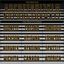 Laden Sie das Bild in den Galerie-Viewer, Custom Black Black-Old Gold Sublimation Soccer Uniform Jersey