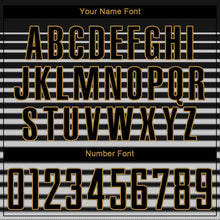 Laden Sie das Bild in den Galerie-Viewer, Custom Black Black-Old Gold Sublimation Soccer Uniform Jersey