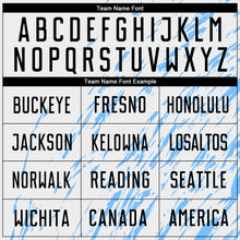 Load image into Gallery viewer, Custom White Black-Light Blue Sublimation Soccer Uniform Jersey