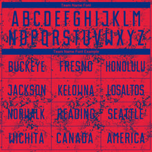 Load image into Gallery viewer, Custom Red Royal Sublimation Soccer Uniform Jersey