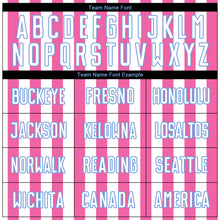 Charger l'image dans la galerie, Custom Pink White-Light Blue Sublimation Soccer Uniform Jersey