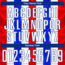 Charger l'image dans la galerie, Custom White White-Royal Sublimation Soccer Uniform Jersey