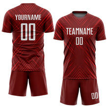 Загрузить изображение в средство просмотра галереи, Custom Red White Sublimation Soccer Uniform Jersey