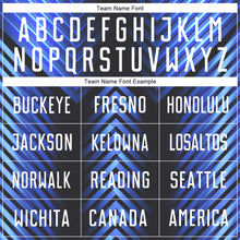 Laden Sie das Bild in den Galerie-Viewer, Custom Black White-Royal Sublimation Soccer Uniform Jersey