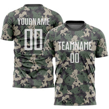 Загрузить изображение в средство просмотра галереи, Custom Camo White-Black Sublimation Salute To Service Soccer Uniform Jersey