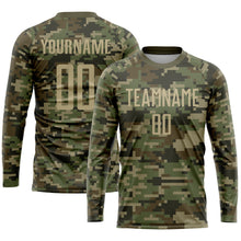 Charger l'image dans la galerie, Custom Camo Vegas Gold-Olive Sublimation Salute To Service Soccer Uniform Jersey
