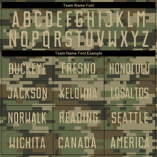 Charger l'image dans la galerie, Custom Camo Vegas Gold-Olive Sublimation Salute To Service Soccer Uniform Jersey