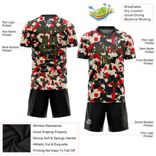 Charger l'image dans la galerie, Custom Camo Olive-Black Sublimation Salute To Service Soccer Uniform Jersey