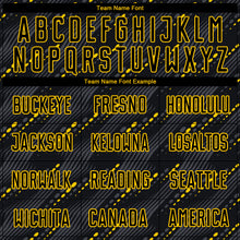 Laden Sie das Bild in den Galerie-Viewer, Custom Black Black-Gold Sublimation Soccer Uniform Jersey