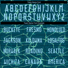 Load image into Gallery viewer, Custom Teal Light Blue-Black Sublimation Soccer Uniform Jersey