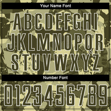 Load image into Gallery viewer, Custom Camo Olive-White Sublimation Salute To Service Soccer Uniform Jersey