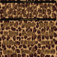 Laden Sie das Bild in den Galerie-Viewer, Custom Brown Brown-Old Gold Sublimation Leopard Soccer Uniform Jersey