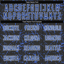 Laden Sie das Bild in den Galerie-Viewer, Custom Black Royal-White Sublimation Soccer Uniform Jersey